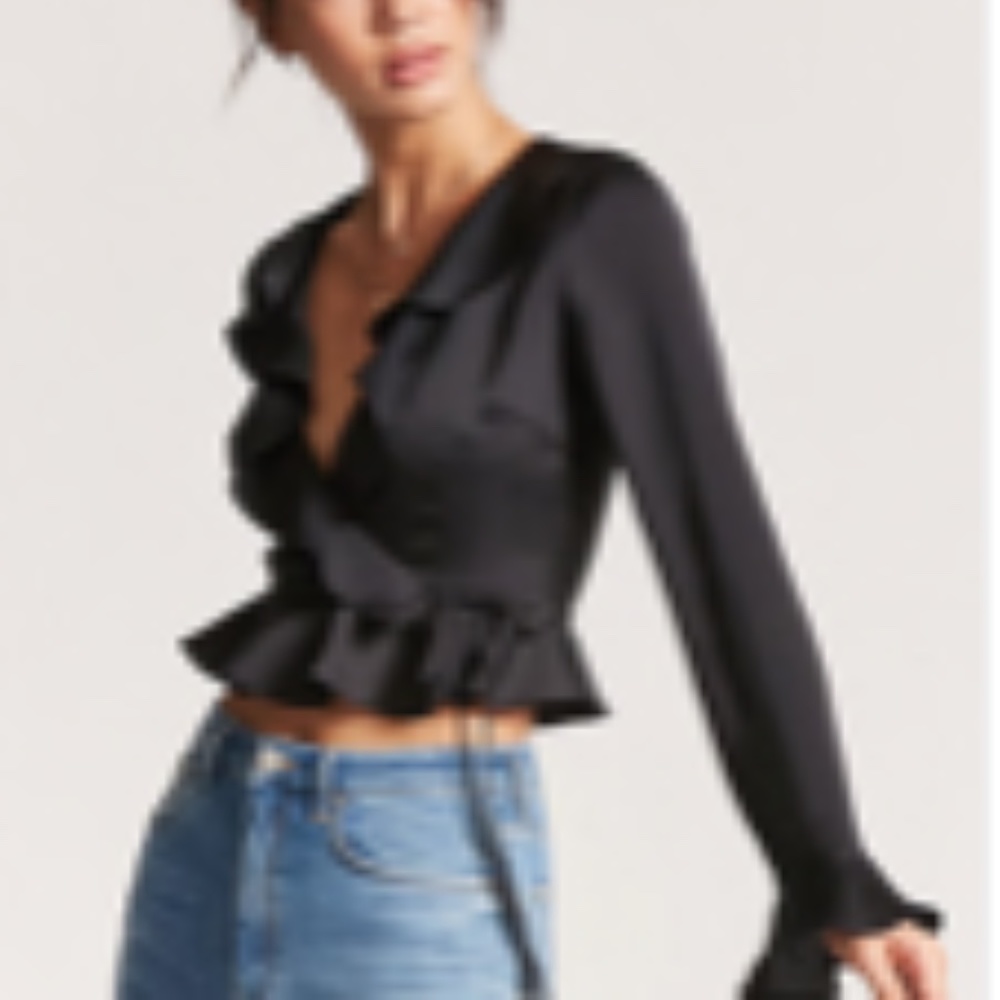 BLACK TIE BLOUSE